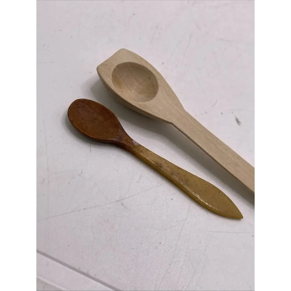 Antique Mini Wooden Spoons